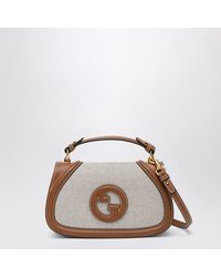 Gucci - Borsa a meno media blondie in tessuto e pelle - Lyst