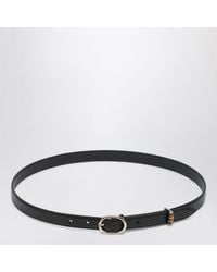 Gucci - Thin Belt With Oval Buckle - Lyst
