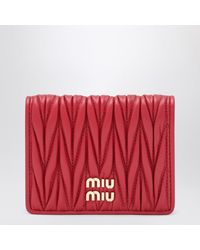 Miu Miu - Matelassé Nappa Wallet - Lyst