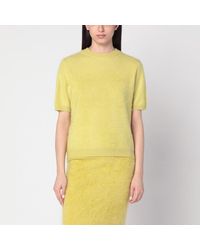 Soft Goat - Pull En Cachemire Brossé Couleur Lime - Lyst