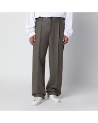 Golden Goose - Isiah Virgin Wool Flannel Jogger Trousers - Lyst
