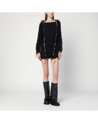Isabel Marant - Schwarzes Zina-Kleid Aus Baumwolle - Lyst