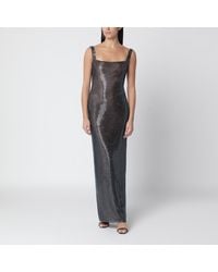 Self-Portrait - Embellished Long Evening Dress With Structured Bodice - Lyst