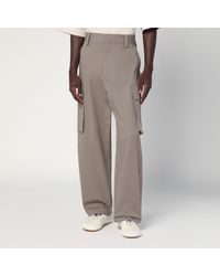Bottega Veneta - Seal Cotton Twill Cargo Pants - Lyst