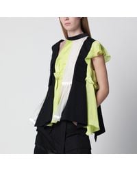 Sacai - Fabric Mix Sweater - Lyst