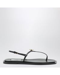 TOTEME - Nappa Tstrap Sandals - Lyst
