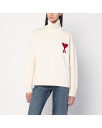 Ami Paris - Ami De Coeur Turtleneck Sweater - Lyst