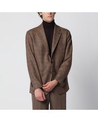 Tagliatore - Single-Breasted Jacket With A Prince Of Wales Check Pattern - Lyst
