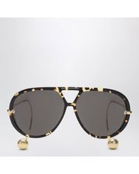 Bottega Veneta - Aviator Drop Sunglasses Havana - Lyst