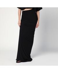 Alaïa - Long Draped Skirt - Lyst