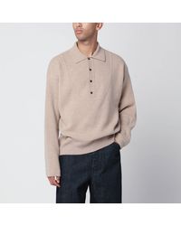 Jacquemus - Sweater With Polo Collar And Ribbed Details - Lyst