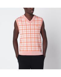 Loewe - And Checked Wool Vest - Lyst