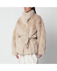 Source Unknown - Ilaria Faux Fur Jacket - Lyst
