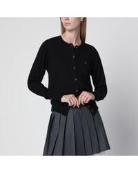 Vivienne Westwood - Bea Cotton-Cashmere Cardigan With Orb Embroidery - Lyst