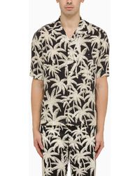 Palm Angels - Bowling Shirt With Palm Print - Lyst