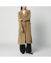 Arma - Alissa Single-Breasted Suede Coat - Lyst