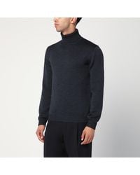 Roberto Collina - Anthracite Wool Turtleneck Sweater - Lyst