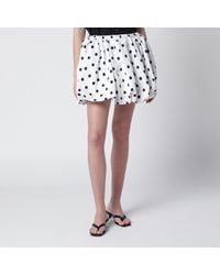 Patou - Polka-Dot Bloomer Mini Skirt - Lyst