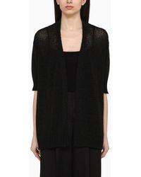 Roberto Collina - Cardigan In Cotton Blend Knit - Lyst