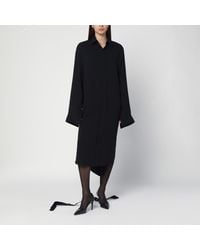 Balenciaga - Shirt Dress With Intertwined Ribbons - Lyst