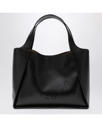 Stella McCartney - Mittelgroße Tasche Stella Logo Schwarz - Lyst