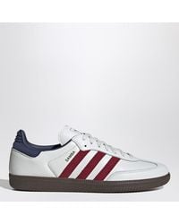 adidas Originals - Samba Og Weiß/Rot/Blau Sneaker - Lyst