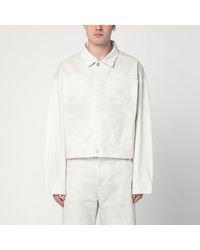 Entire studios - Ivory Denim Jacket - Lyst