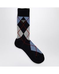 Prada - Calze con motivo argyle - Lyst