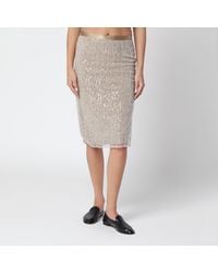 Ami Paris - Sequin Midi Skirt - Lyst