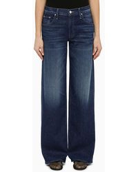 Mother - Jeans the down low spinner heel in denim - Lyst