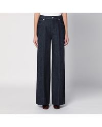 Bottega Veneta - Indigoblaue Jeans Im Palazzo-Stil - Lyst