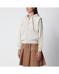 Moose Knuckles - Roslyn Bunny Alabaster Cotton Hoodie - Lyst