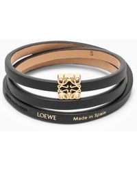 Loewe - Calfskin Twist Bracelet - Lyst
