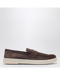 Prada - Suede Loafers - Lyst