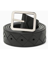 Bottega Veneta - Belt In Woven Leather - Lyst
