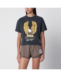 Satisfy - Washed Mothtech Cotton T-Shirt With Print - Lyst