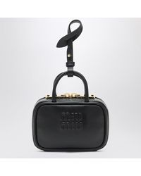 Miu Miu - Trick Schwarz Aus Leder - Lyst