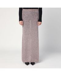 Balenciaga - Light/ Maxi Skirt With Sequins - Lyst