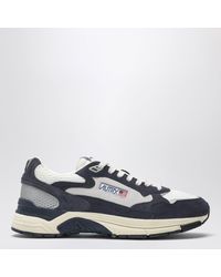 Autry - Sneakers Hyperway En Mesh Et Daim Et Argent - Lyst