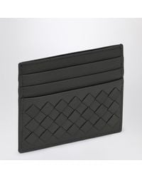 Bottega Veneta - Intrecciato Light Graphite Card Holder - Lyst