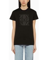 Max Mara - Cotton T-shirt With Logo - Lyst