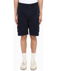 Polo Ralph Lauren - Navy Cotton Bermuda Shorts - Lyst