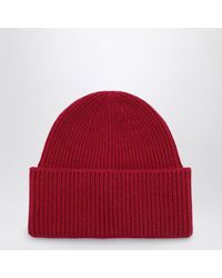 Destin - Burgundy Wool And Cashmere Beanie - Lyst