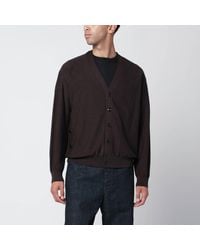 Lemaire - Cocoa Wool-blend Cardigan - Lyst
