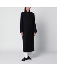 Rohe - Virgin Wool Coat With Pankou Fastening - Lyst