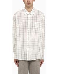 Our Legacy - Checked Cotton Blend Shirt - Lyst