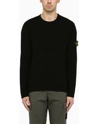 Stone Island - Crew-neck Pullover With Logo - Lyst