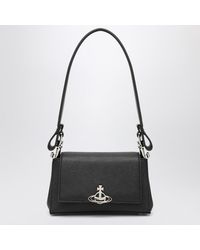 Vivienne Westwood - Borsa a spalla piccola hazel liscia nera - Lyst