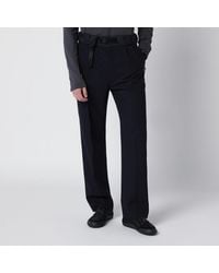 Prada - Wool Trousers With Technical Details - Lyst