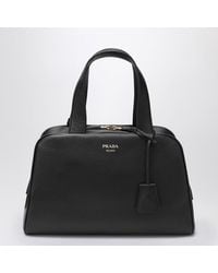 Prada - Large Leather Satchel Bag - Lyst